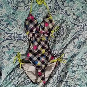 Buffalo check monokini